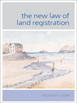 cover image of The New Law of Land Registration